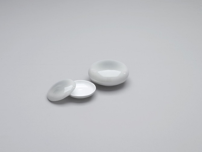 Macaroon%20Trinket%20Boxes%20Ash%20Grey Cloud and Macaroon collection by Bodo Sperlein in THISISPAPER MAGAZINE